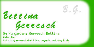 bettina gerresch business card